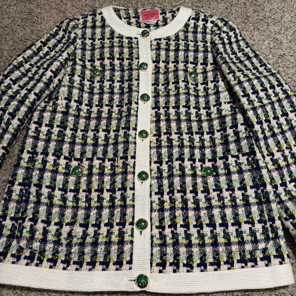Kate Spade New York Pop Tweed Jacket - 8